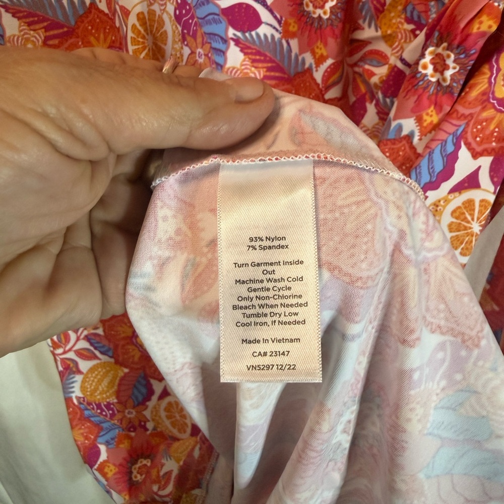 Talbots Citrus Floral Knit Midi Dress - Picture 6 of 9
